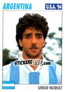 Sticker Sergio Vazquez - Italy World Cup USA 1994 n. 192 - Sl
