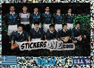 Figurina TEAM HELLAS - Italy World Cup USA 1994 - Sl