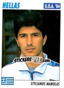 Sticker Stylianos Manolas - Italy World Cup USA 1994 - Sl