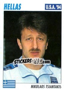 Sticker Nikolaos Tsiantakis - Italy World Cup USA 1994 - Sl