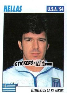 Sticker Dimitrios Saravakos - Italy World Cup USA 1994 - Sl