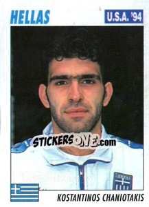 Sticker Kostantinos Chaniotakis - Italy World Cup USA 1994 - Sl