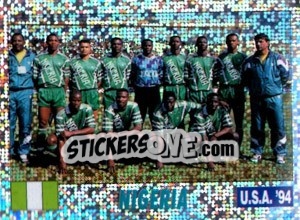 Cromo TEAM NIGERIA - Italy World Cup USA 1994 - Sl