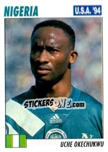 Sticker Uche Okechukwu - Italy World Cup USA 1994 - Sl