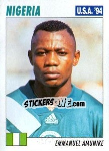 Cromo Emmanuel Amunike - Italy World Cup USA 1994 - Sl