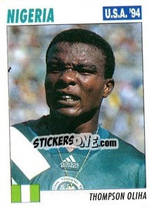 Sticker Thompson Oliha - Italy World Cup USA 1994 - Sl