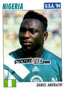 Figurina Daniel Amokachi - Italy World Cup USA 1994 - Sl