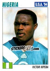 Sticker Victor Ikpeba - Italy World Cup USA 1994 n. 242 - Sl