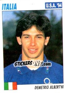 Sticker Demetrio Albertini - Italy World Cup USA 1994 - Sl
