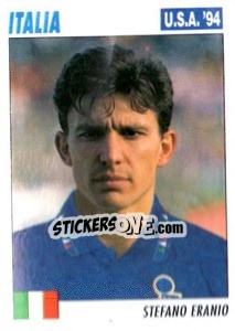 Sticker Stefano Eranio - Italy World Cup USA 1994 - Sl
