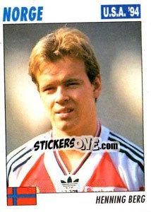 Sticker Henning Berg - Italy World Cup USA 1994 - Sl