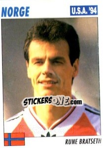 Sticker Rune Bratseth - Italy World Cup USA 1994 - Sl