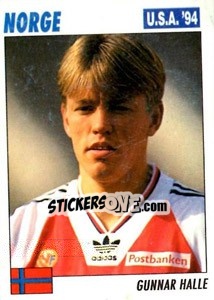 Sticker Gunnar Halle - Italy World Cup USA 1994 - Sl