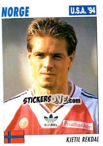 Figurina Kjetil Rekdal - Italy World Cup USA 1994 n. 277 - Sl