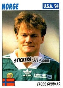Sticker Frode Grodaas - Italy World Cup USA 1994 n. 282 - Sl