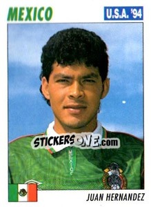 Figurina Juan Hernandez - Italy World Cup USA 1994 - Sl