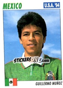 Sticker Guillermo Munoz - Italy World Cup USA 1994 - Sl