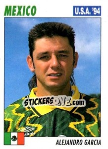 Cromo Alejandro Garcia - Italy World Cup USA 1994 - Sl