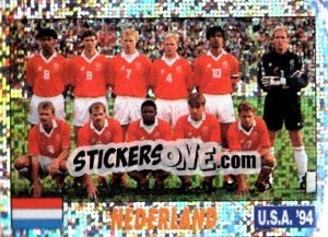 Cromo TEAM NEDERLAND - Italy World Cup USA 1994 - Sl