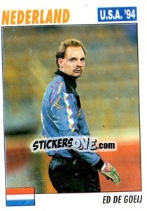 Sticker Ed De Goey - Italy World Cup USA 1994 - Sl