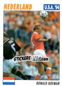 Sticker Ronald Koeman - Italy World Cup USA 1994 n. 324 - Sl