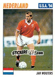 Sticker Jan Wouters - Italy World Cup USA 1994 - Sl