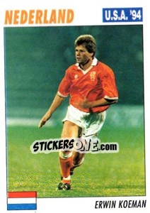 Sticker Erwin Koeman - Italy World Cup USA 1994 - Sl