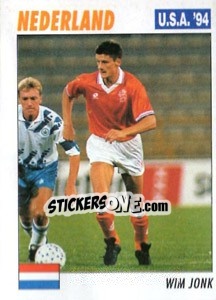 Cromo Wim Jonk - Italy World Cup USA 1994 - Sl
