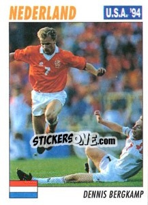 Sticker Dennis Bergkamp - Italy World Cup USA 1994 - Sl