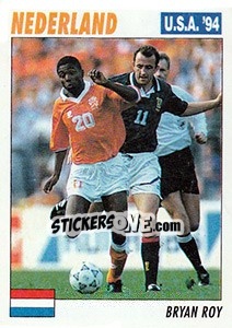 Figurina Bryan Roy - Italy World Cup USA 1994 n. 336 - Sl