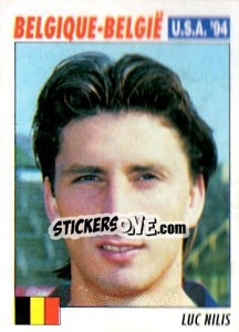 Sticker Luc Nilis - Italy World Cup USA 1994 - Sl