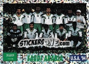 Sticker TEAM SAUDI ARABIA - Italy World Cup USA 1994 - Sl