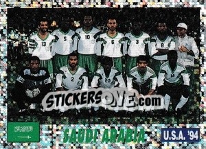 Sticker TEAM SAUDI ARABIA - Italy World Cup USA 1994 n. 359 - Sl