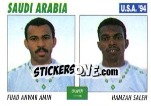 Sticker Fuad Anwar Amin / Hamzah Saleh - Italy World Cup USA 1994 - Sl