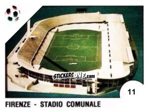 Sticker Firenze - Stadio Comunale - Campeonato De Futebol Mundial 1990 n. 11 - Panini