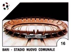 Sticker Bari - Stadio Nuovo Comunale - Campeonato De Futebol Mundial 1990 n. 16 - Panini