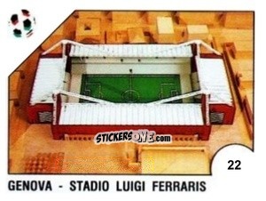 Sticker Genova - Stadio Luigi Ferraris - Campeonato De Futebol Mundial 1990 n. 22 - Panini