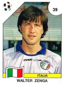 Sticker Walter Zenga - Campeonato De Futebol Mundial 1990 n. 39 - Panini