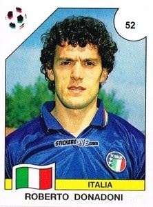 Sticker Roberto Donadoni - Campeonato De Futebol Mundial 1990 n. 52 - Panini