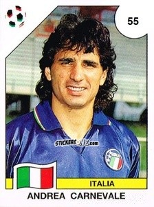 Sticker Andrea Carnevale - Campeonato De Futebol Mundial 1990 n. 55 - Panini