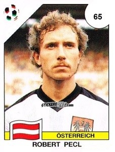 Sticker Robert Pecl - Campeonato De Futebol Mundial 1990 n. 65 - Panini