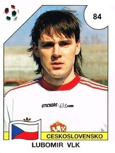 Sticker Lubomir Vlk - Campeonato De Futebol Mundial 1990 n. 84 - Panini