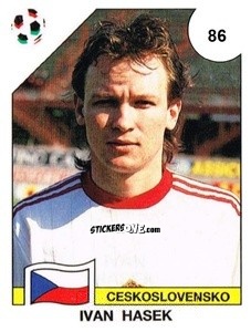 Sticker Ivan Hasek - Campeonato De Futebol Mundial 1990 n. 86 - Panini