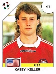 Sticker Kasey Keller - Campeonato De Futebol Mundial 1990 n. 97 - Panini
