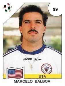Sticker Marcelo Balboa - Campeonato De Futebol Mundial 1990 n. 99 - Panini