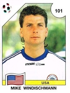 Figurina Mike Windischmann - Campeonato De Futebol Mundial 1990 n. 101 - Panini