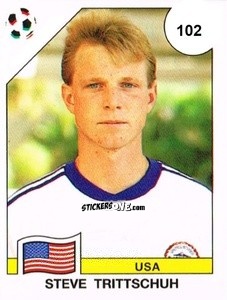 Sticker Steve Trittschuh - Campeonato De Futebol Mundial 1990 n. 102 - Panini