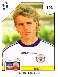 Sticker John Doyle - Campeonato De Futebol Mundial 1990 n. 103 - Panini