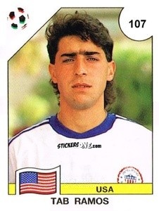 Sticker Tab Ramos - Campeonato De Futebol Mundial 1990 n. 107 - Panini