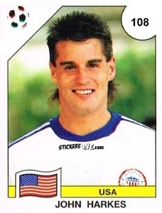 Sticker John Harkes - Campeonato De Futebol Mundial 1990 n. 108 - Panini